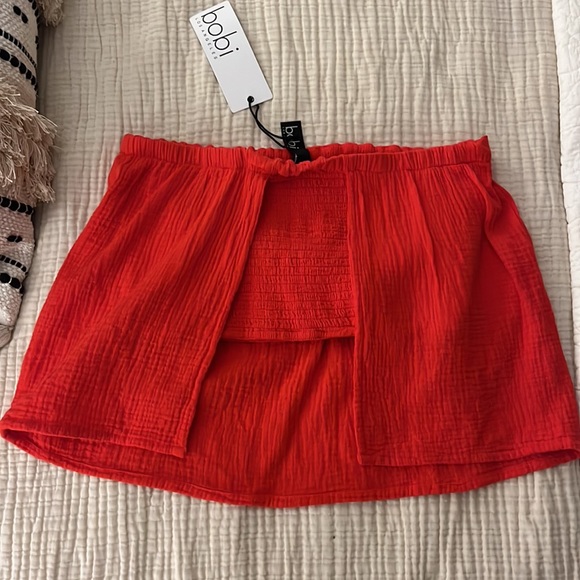 Bobi strapless smocked tube top - Picture 2 of 5